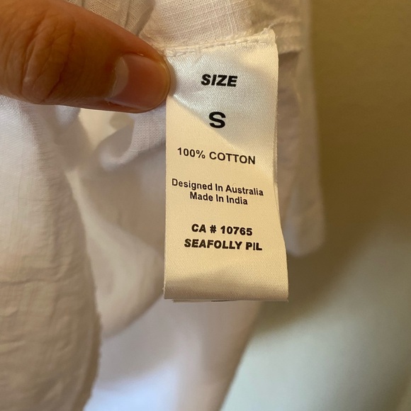 Women's White “Seafolly” Beach Coverup - Picture 6 of 7